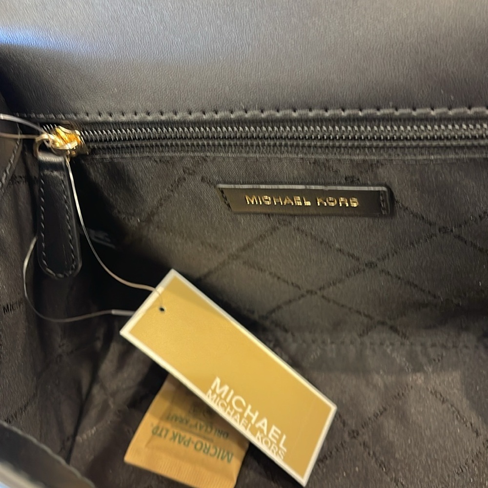 Michael Kors Whitney Medium Leather Flap Signature Satchel Shoulder Crossbody - Picture 10 of 16